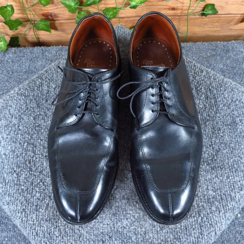 Allen Edmonds Delray Mens‎ Split Toe Derby Size 11.5 D Formal Dress Shoe Black